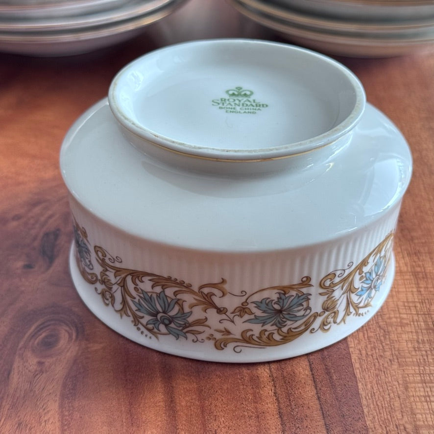 Royal Standard Bone China Saucers & Sugar Dish