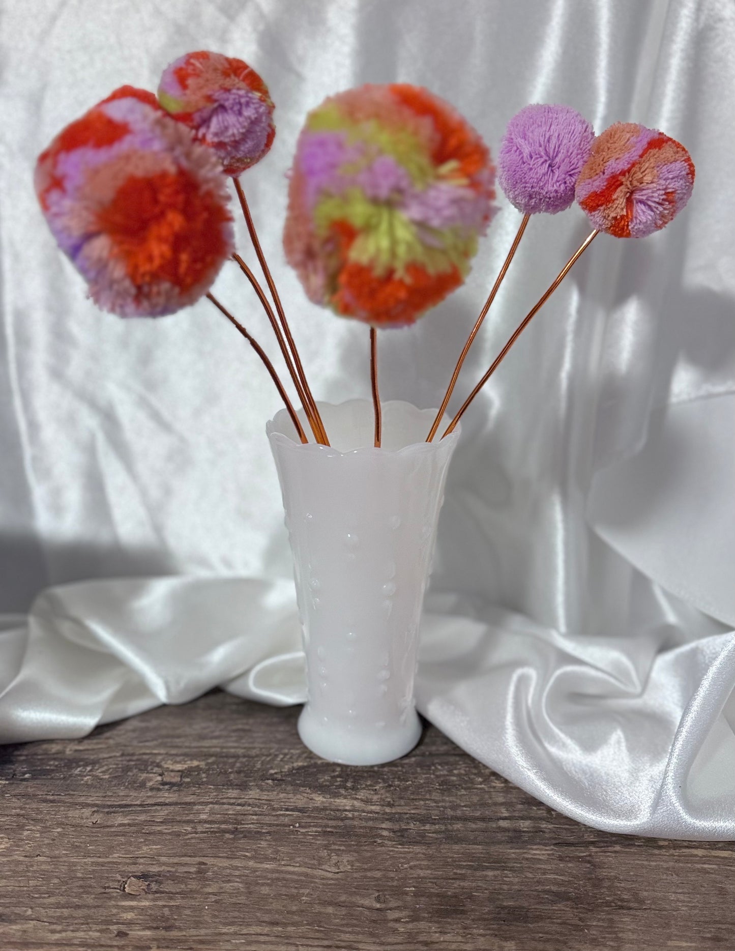 Anchor Hocking Milk Glass Vase