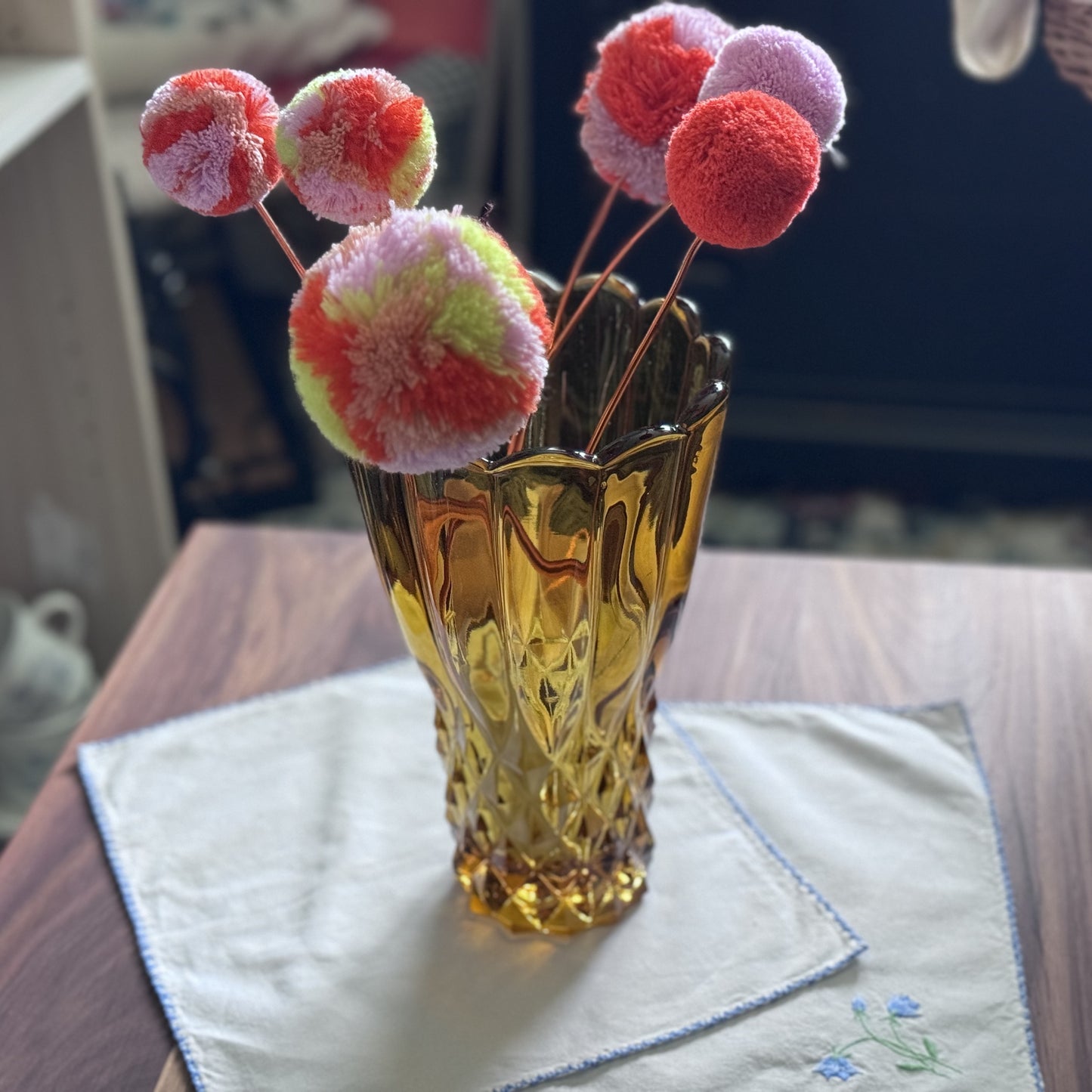 Art Deco Amber Vase