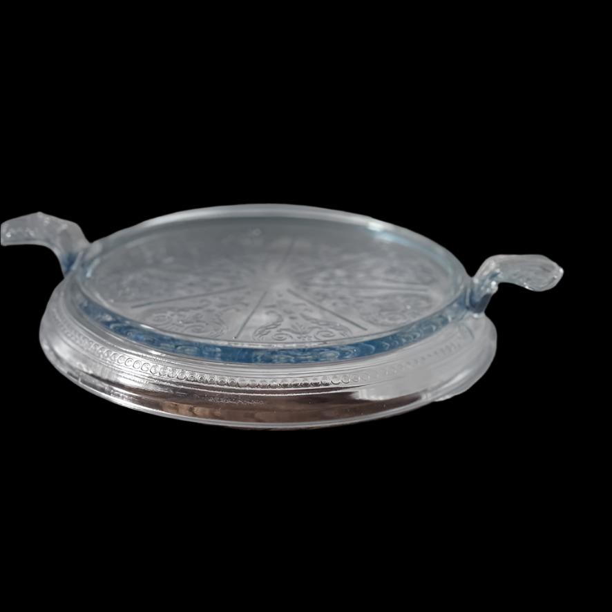Fire King Sapphire Blue Philbe Server Trivet and Pie Plates