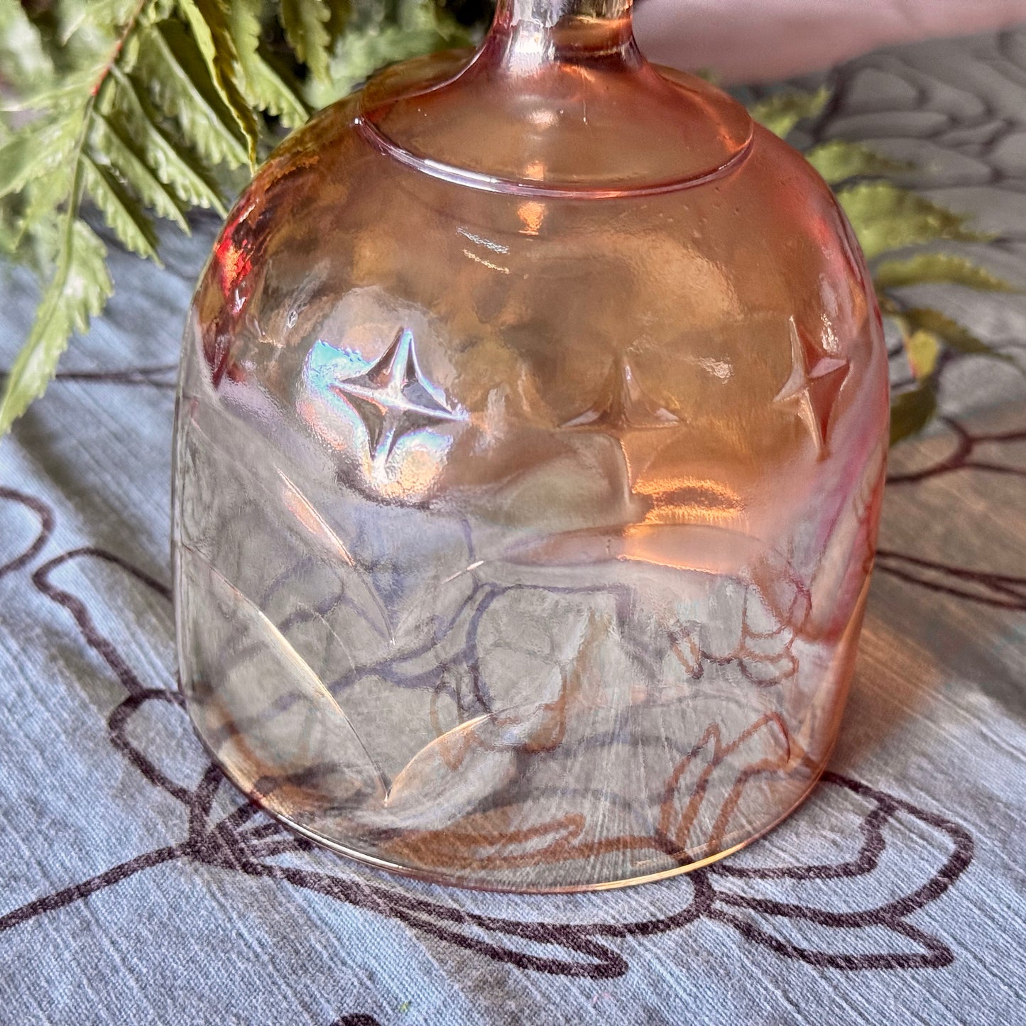 Large Marigold Jeannette Glass Goblet