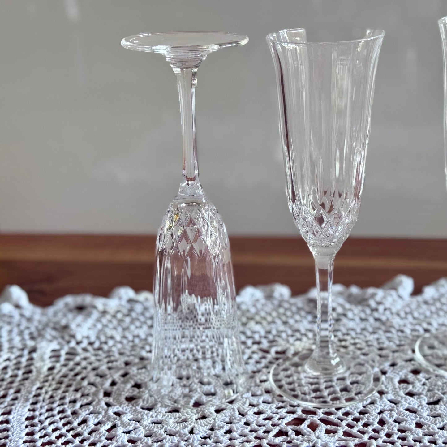Crystal Champagne Flute Glasses