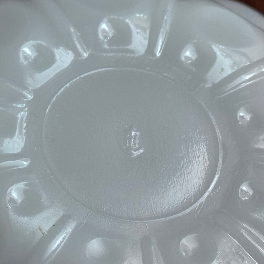 Anchor Hocking Milk Glass Ashtray/Trinket Dish