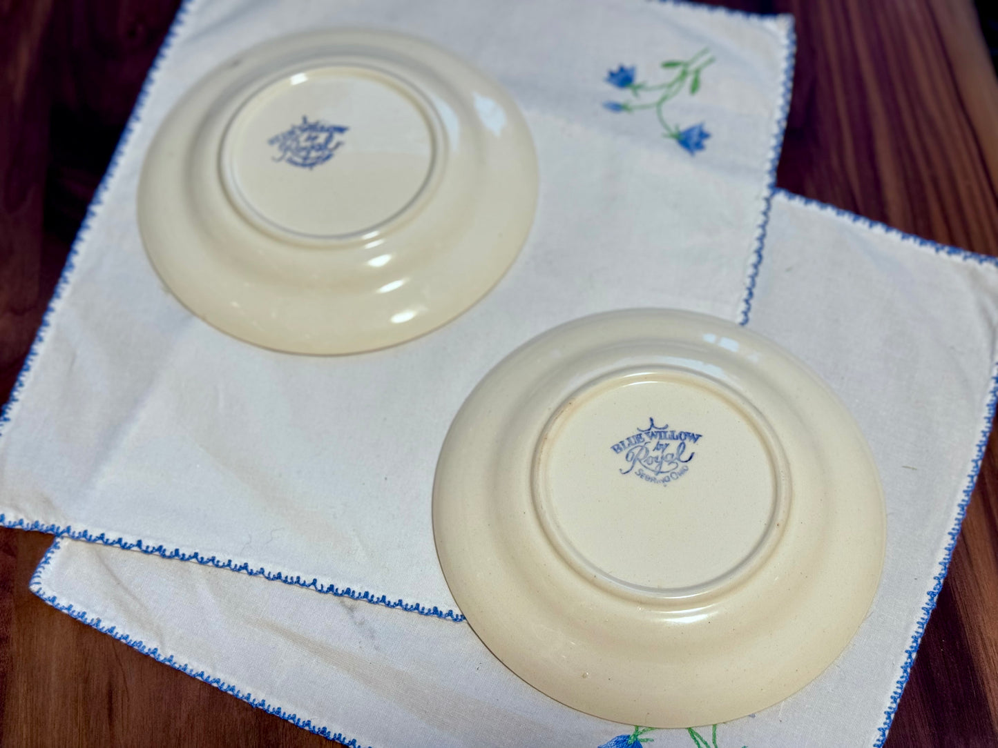 Blue Willow Saucers