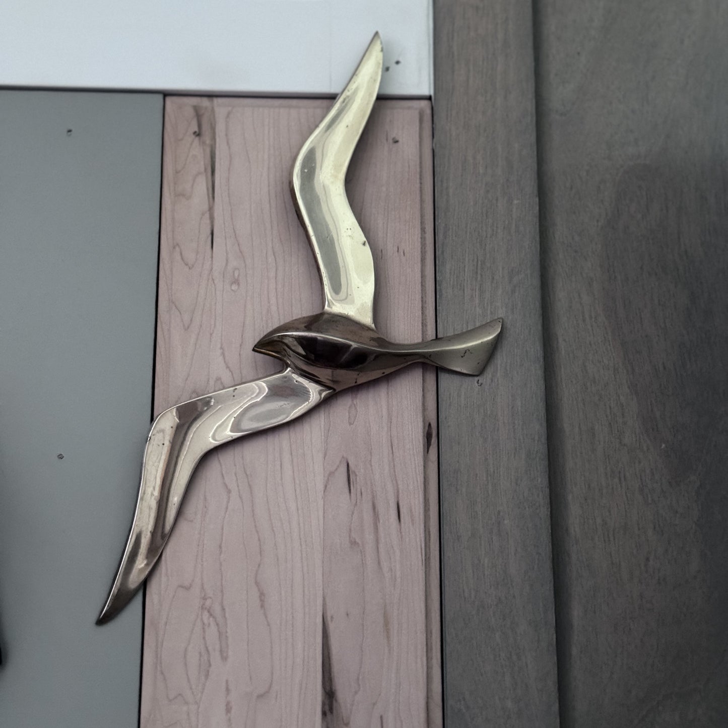 Wall Hanging Brass Seagull Bird