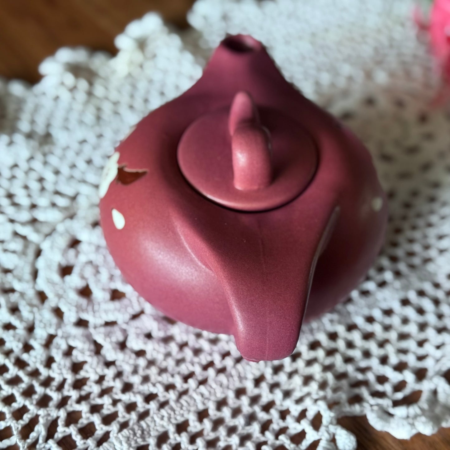 Pink/Purple Japanese Clay Teapot