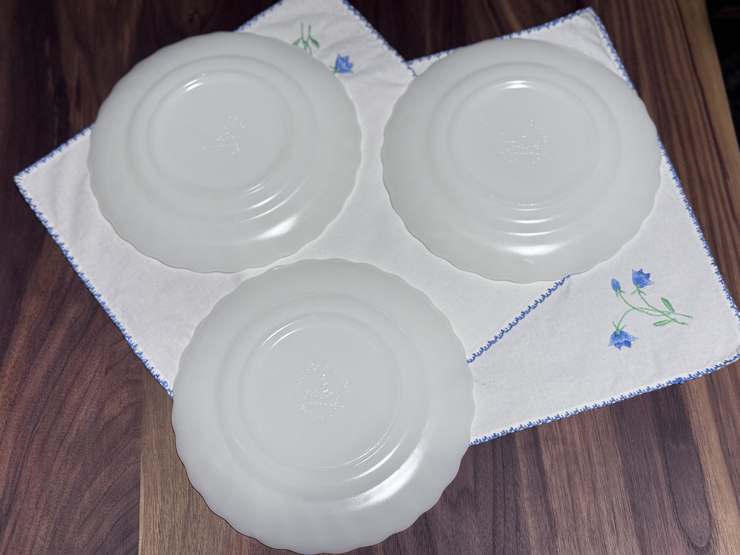 Anchor Hocking Fire-King Swirl Salad Plates