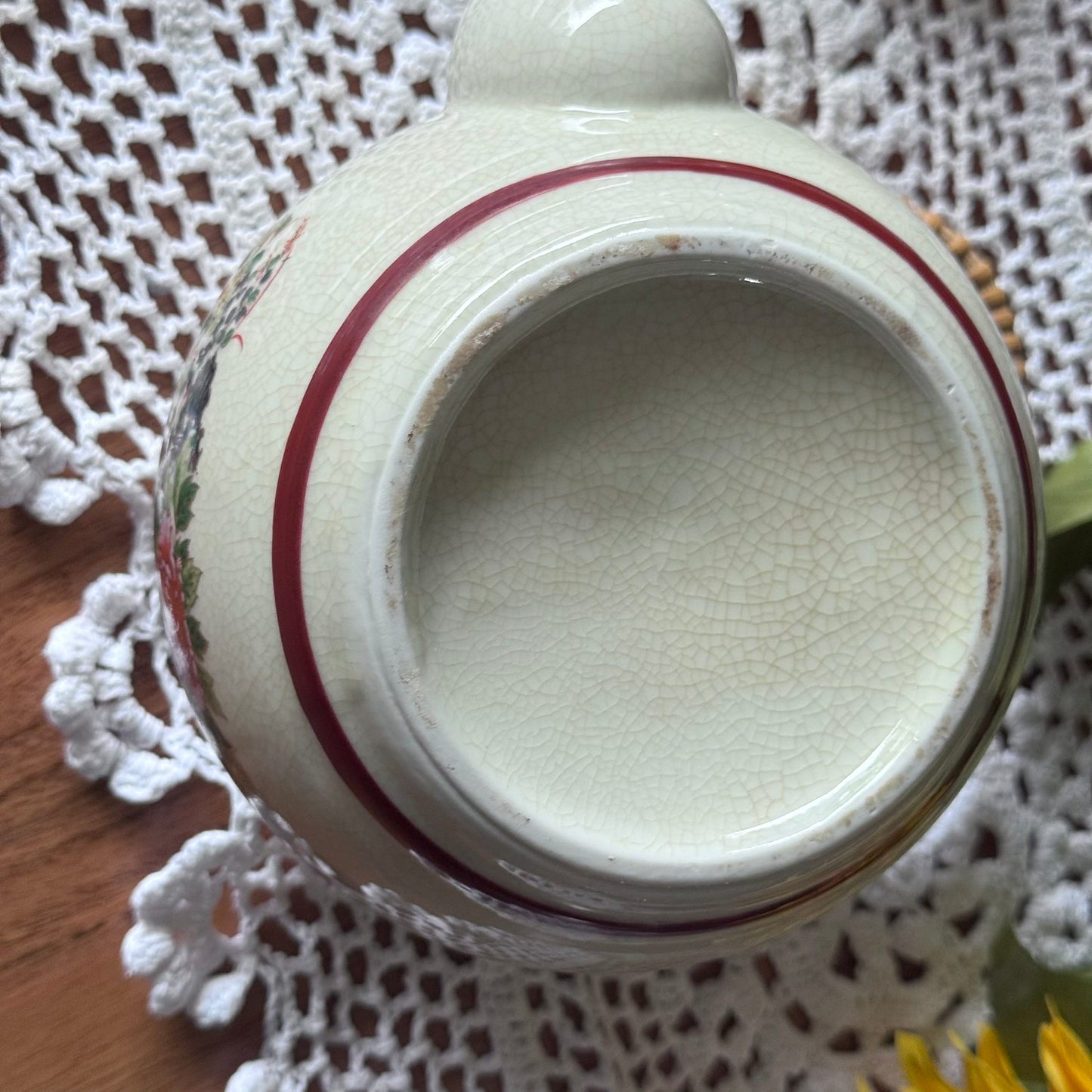 Japanese Porcelain Floral & PeacockTeapot