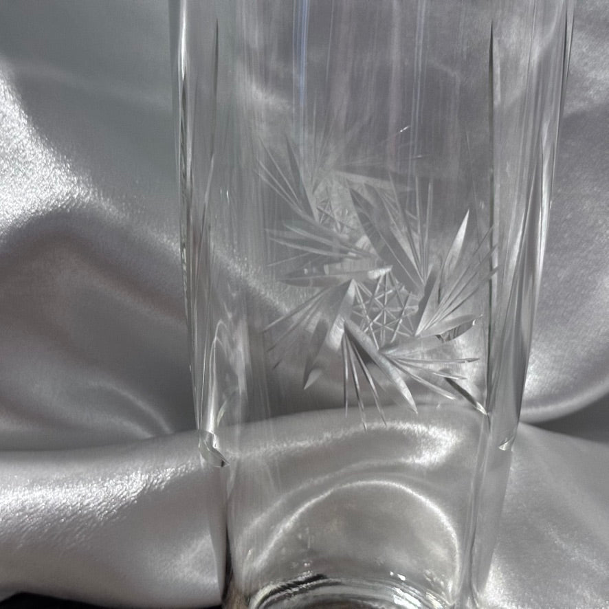 Vintage Pinwheel Glass Cocktail Shaker