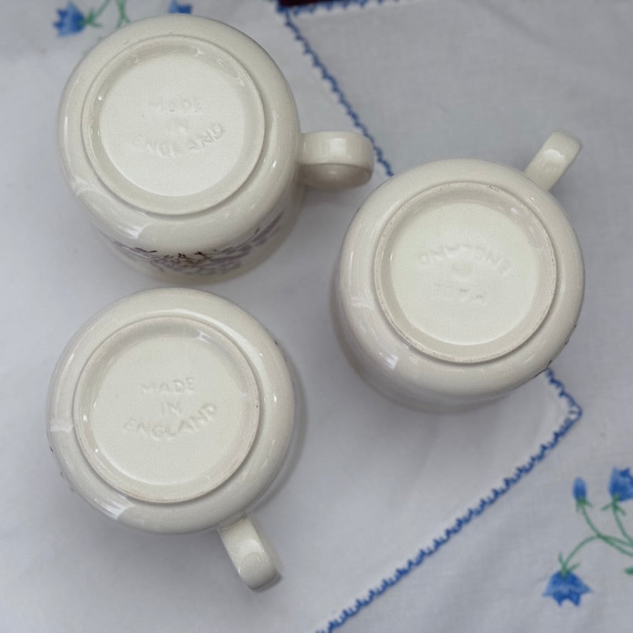 Royal Victoria "Harvest Home" Dinner Plates/Cups