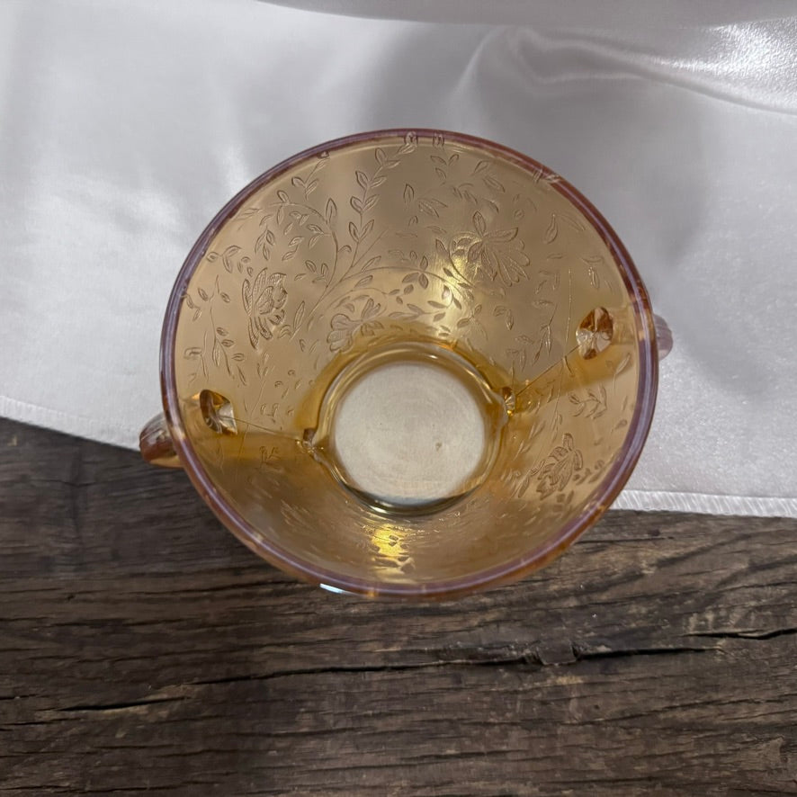 Jeannette Glass Cream and Sugar