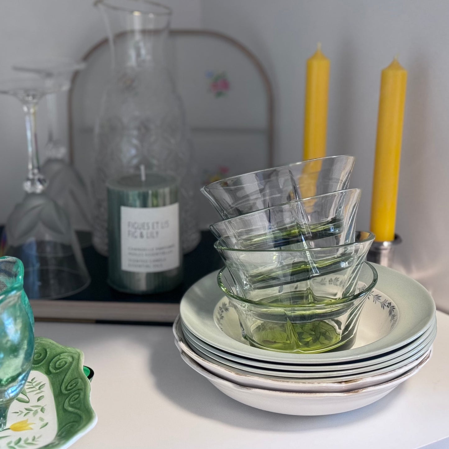 Art Craft Coral Truva Small Glass Bowls