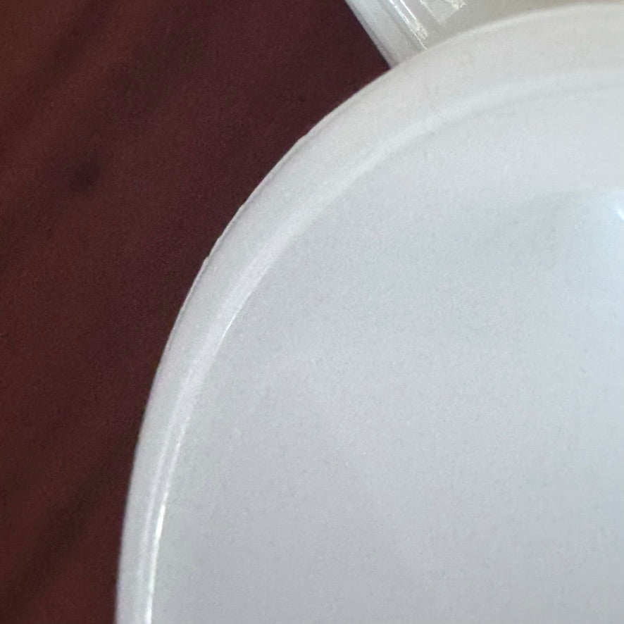 Fire-King Milk Glass Blue Cornflower Handled Soup/Cereal Bowl