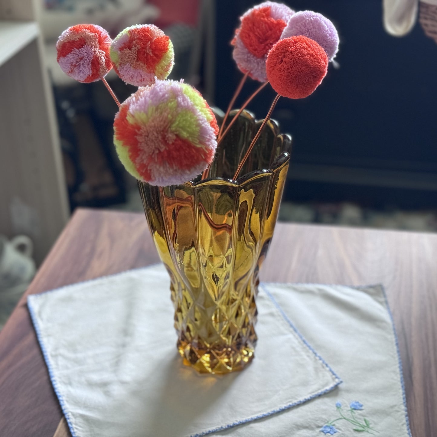 Art Deco Amber Vase