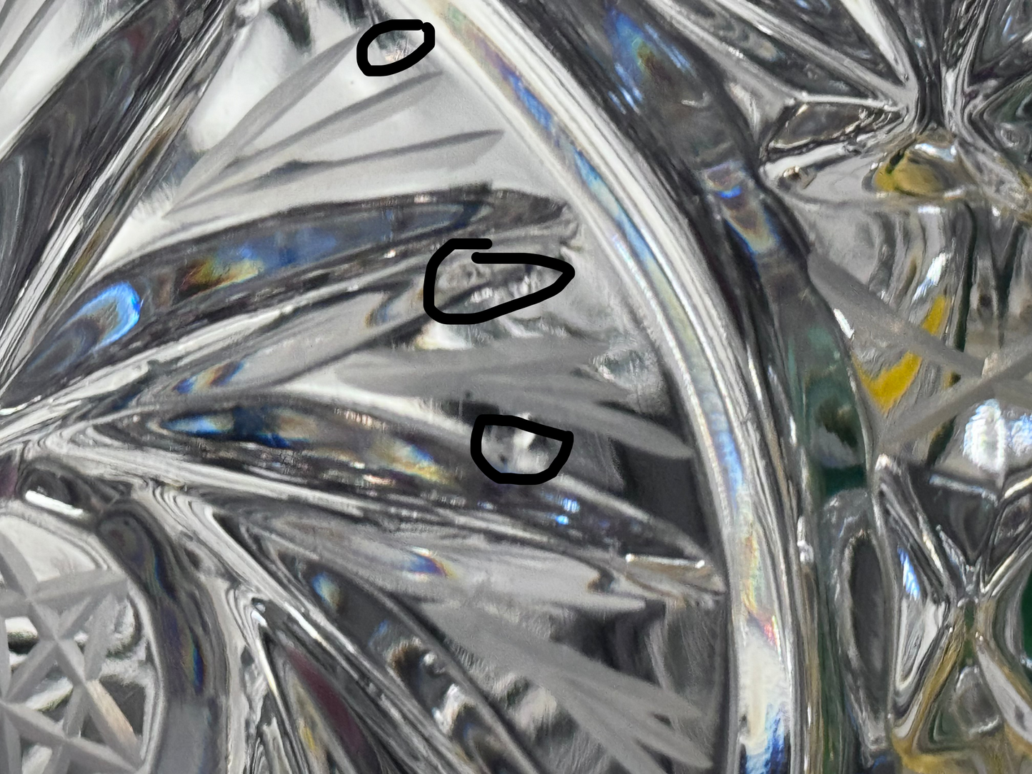 Crystal Bohemia Pinwheel Vase