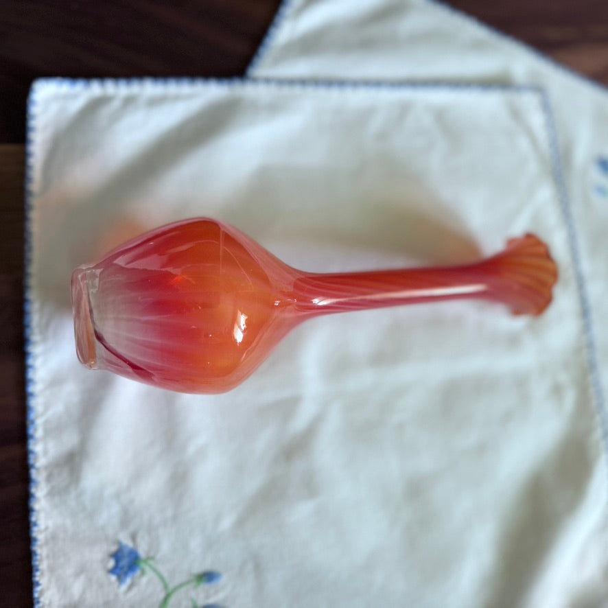 Orange/White Vase