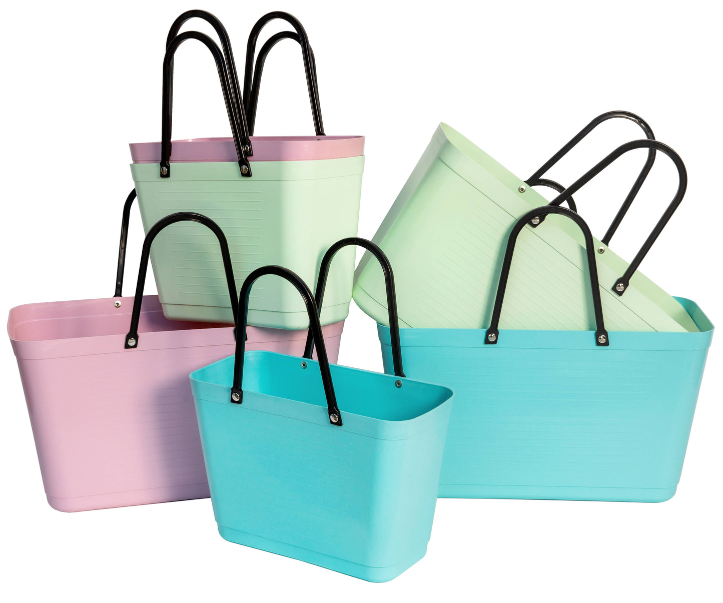 HINZA ECO Bag Large Light-Green 15L/15Q: Light-Green / Green Plastic (sourced from Sugar Cane) / Dimensions:44x17x25cm/17x6.5x10" - Capacity: 15L/15Q - 15kg/33lbs