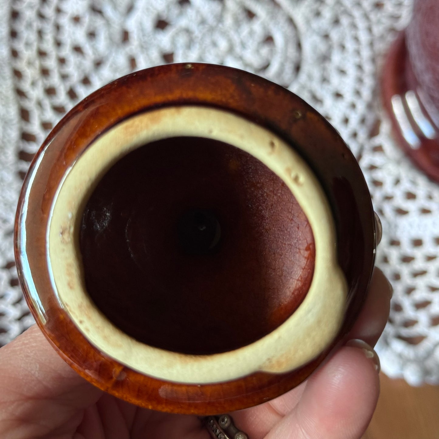 Vintage Brown Drip Glaze Coffee/Teapot