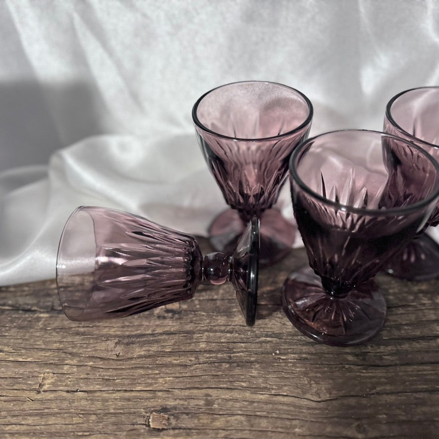 Hazel Atlas Moroccan Amethyst Glasses