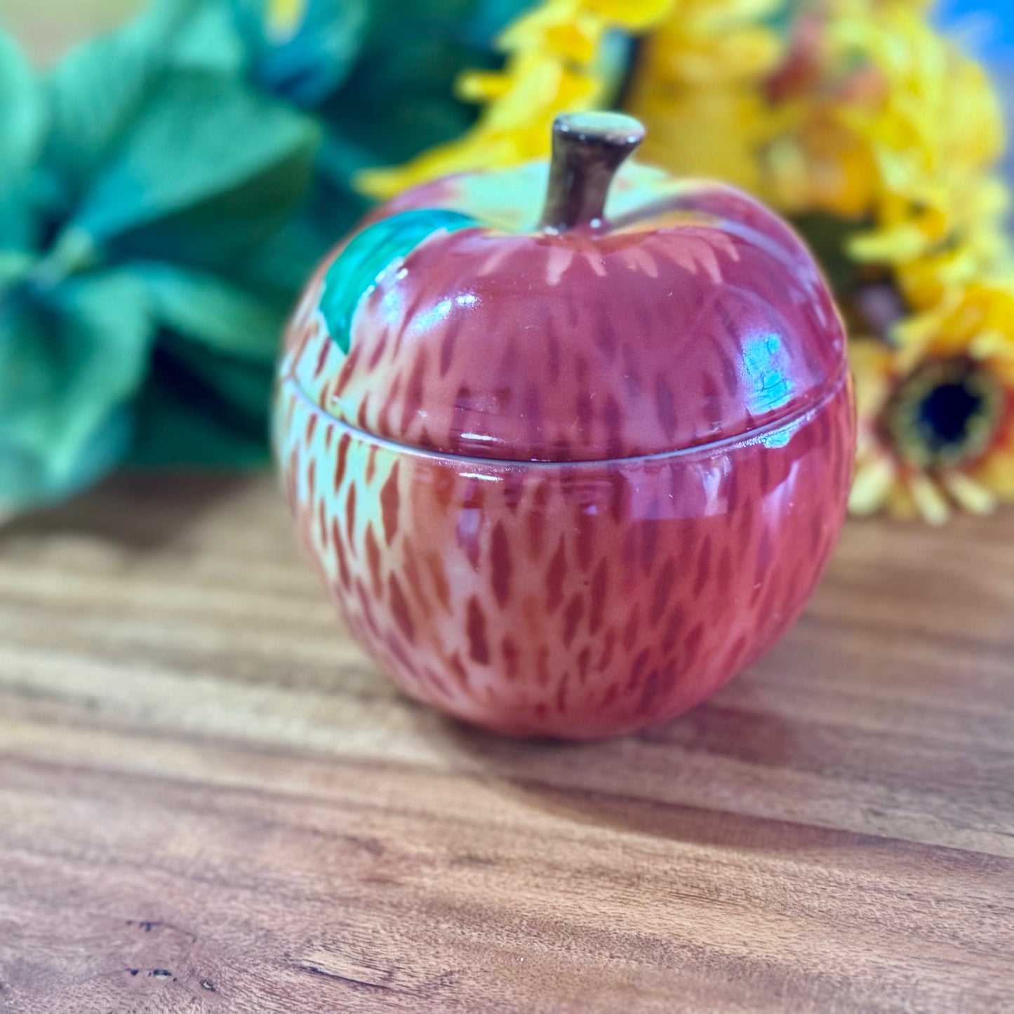 Vintage Czechoslovakia Porcelain Apple Box