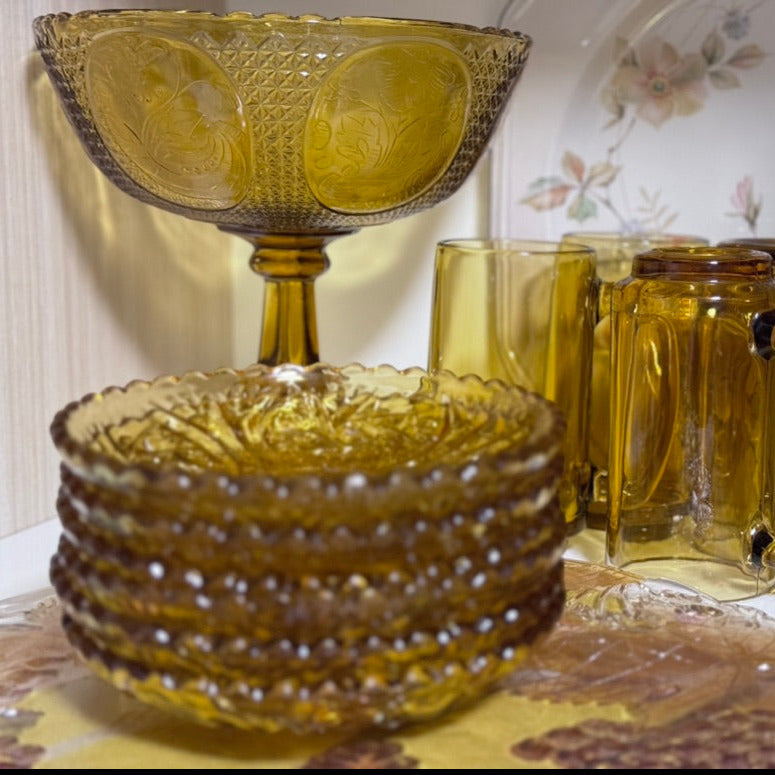Amber Glass Mugs