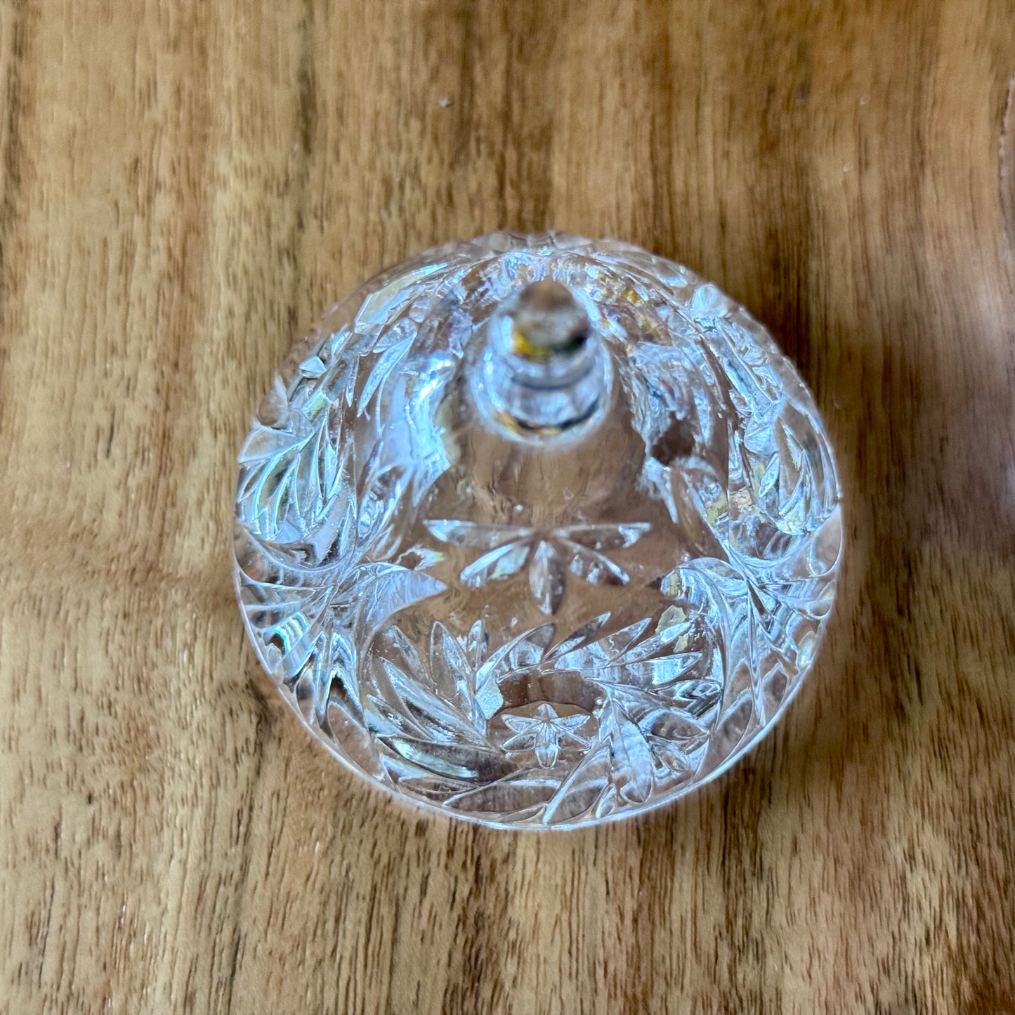 Pear Shaped Lead Crystal Trinket Box