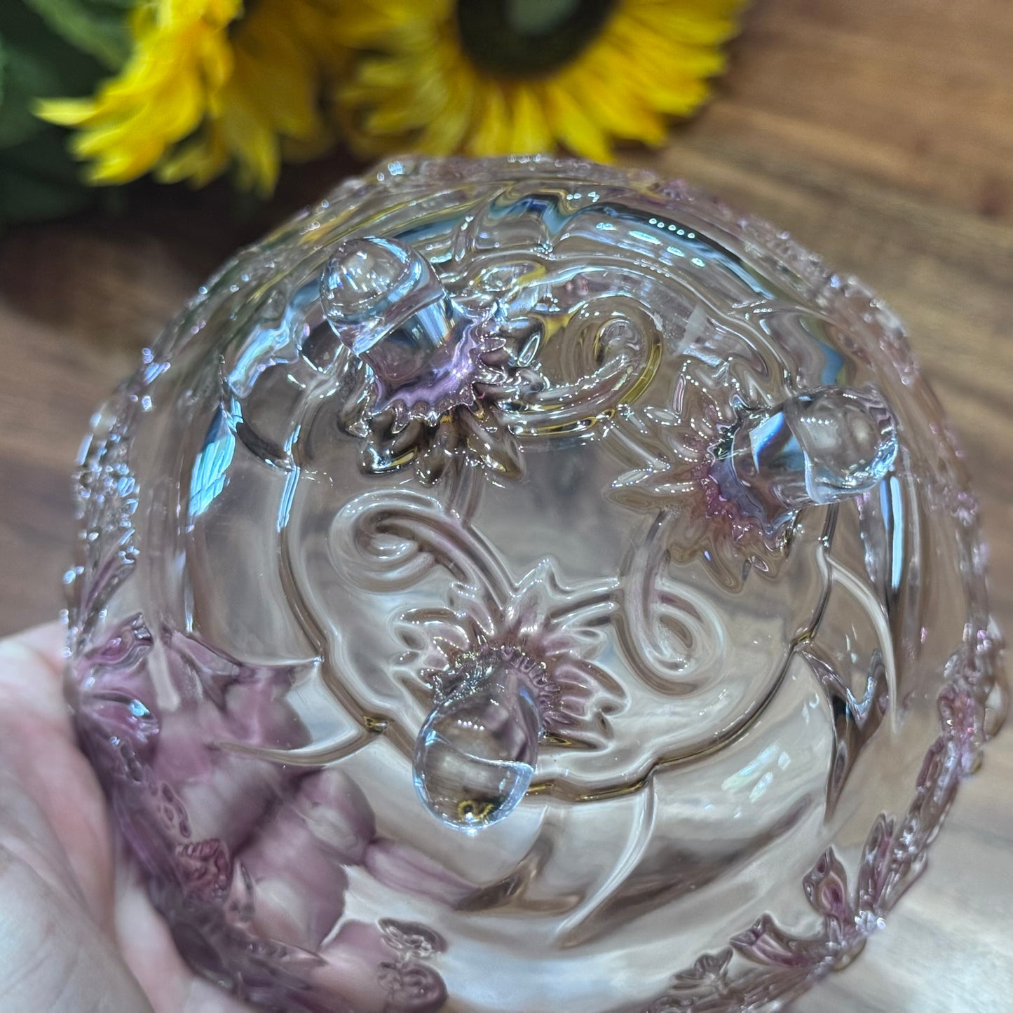 Walther Glas Floral Footed Bowl