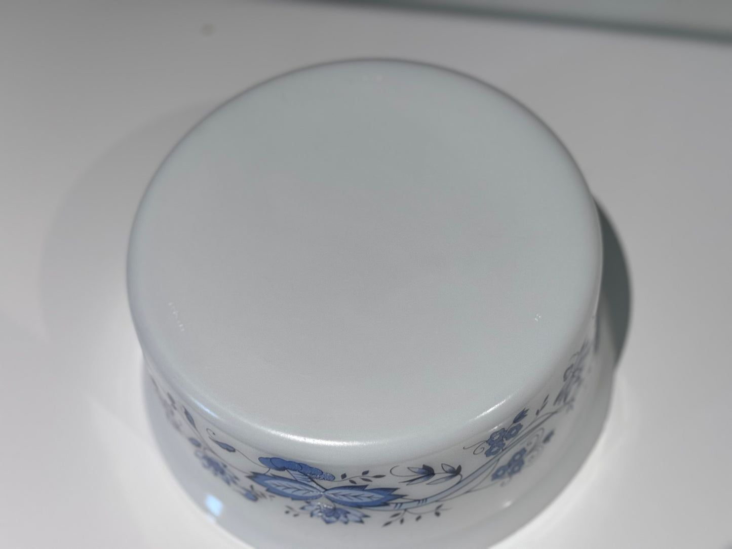 Arcopal France "Blue Onion/ Aster" Large Serving Bowl