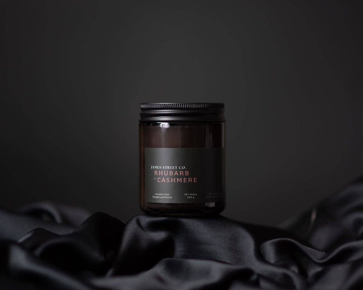 Rhubarb Cashmere Candle | Fresh, Fruit, Creamy: 8oz