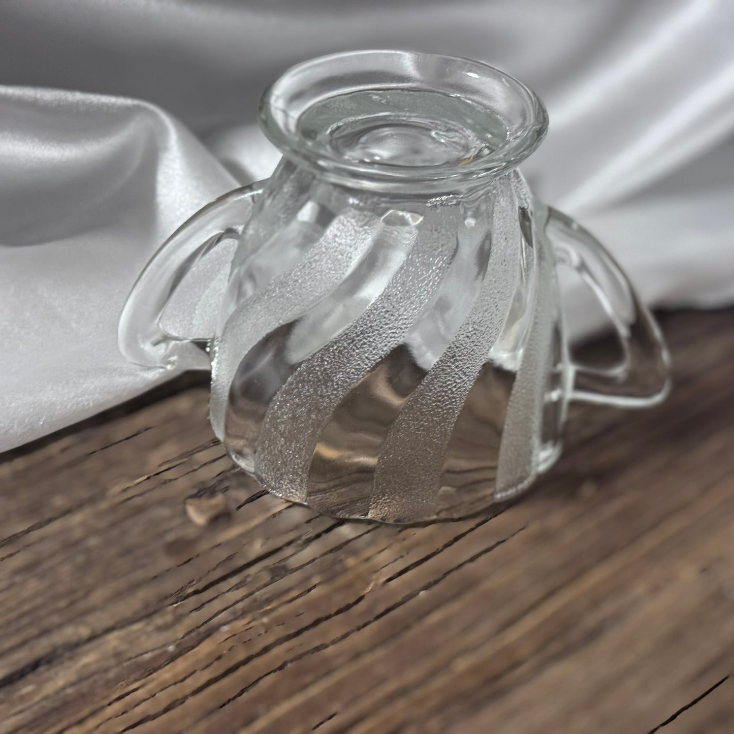 Depression Glass Cream and Sugar Servers