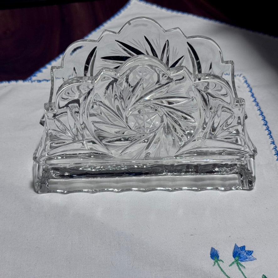 Pinwheel Crystal Napkin Holder