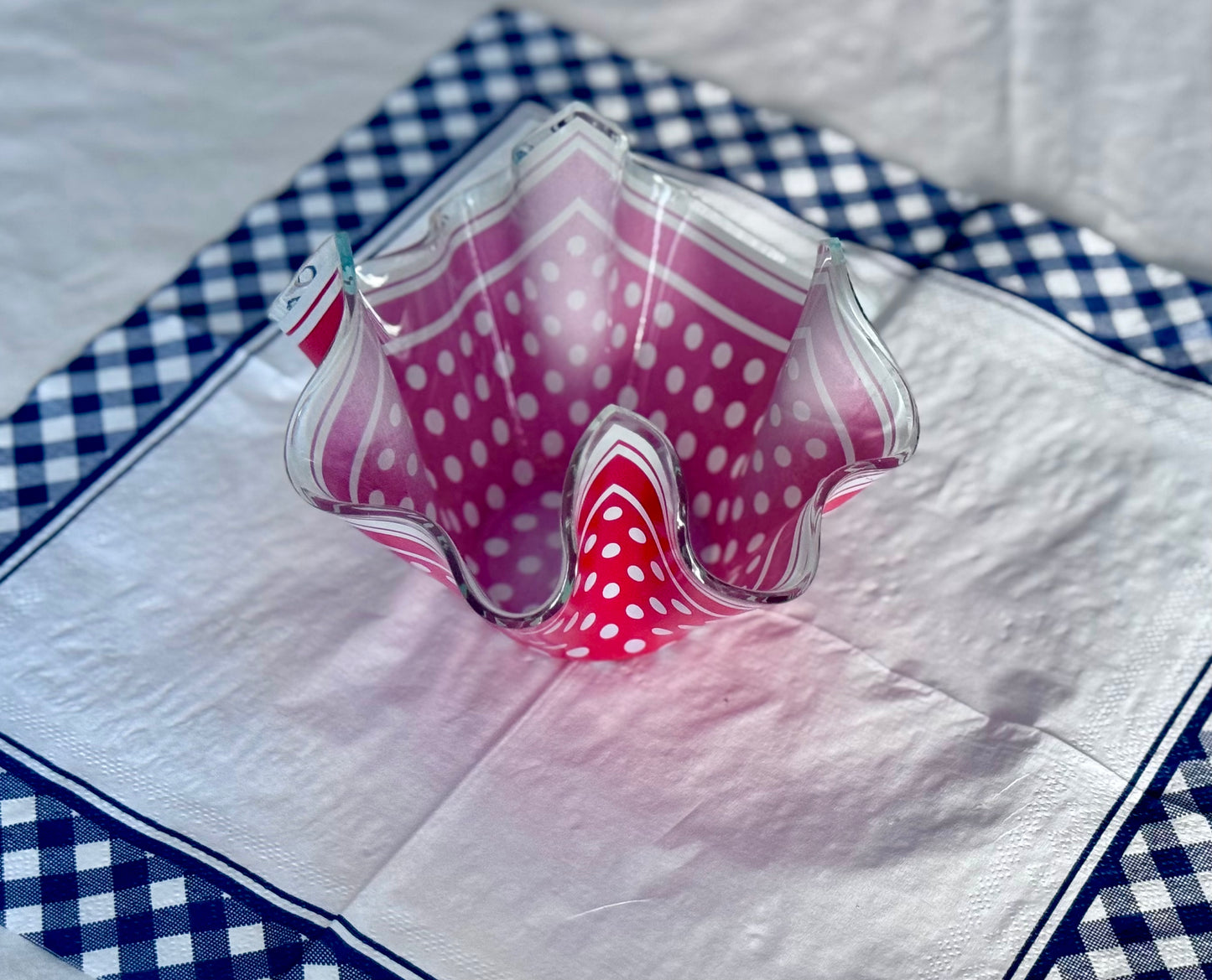 Chance Glass Handkerchief Vase