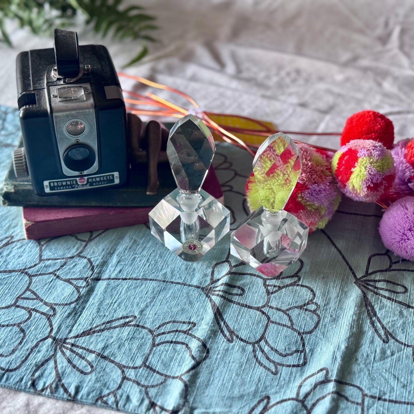 Hand Cut And Polished Crystal Perfume Bottles