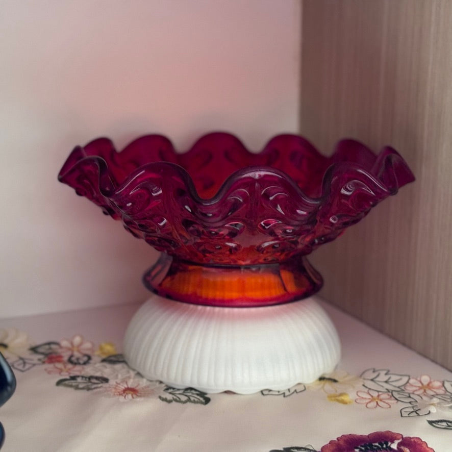 Art Glass Red Bowl