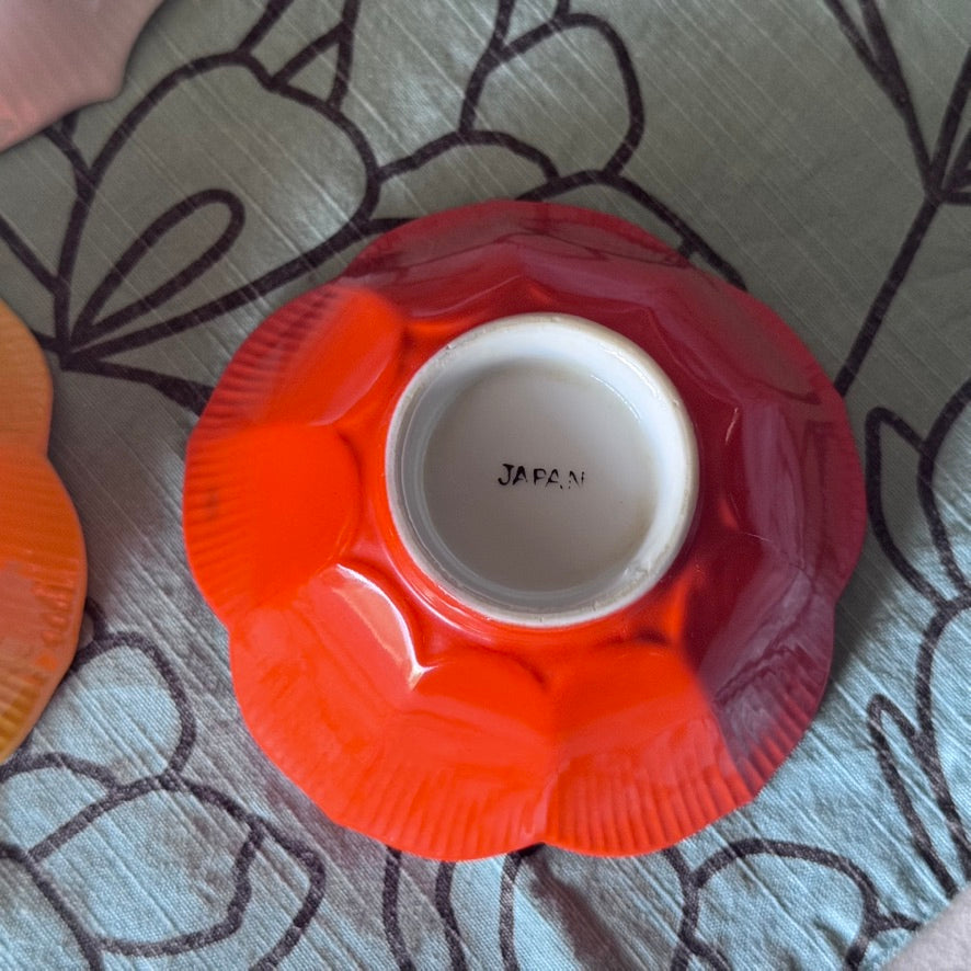 Vintage Lotus Rice Bowls