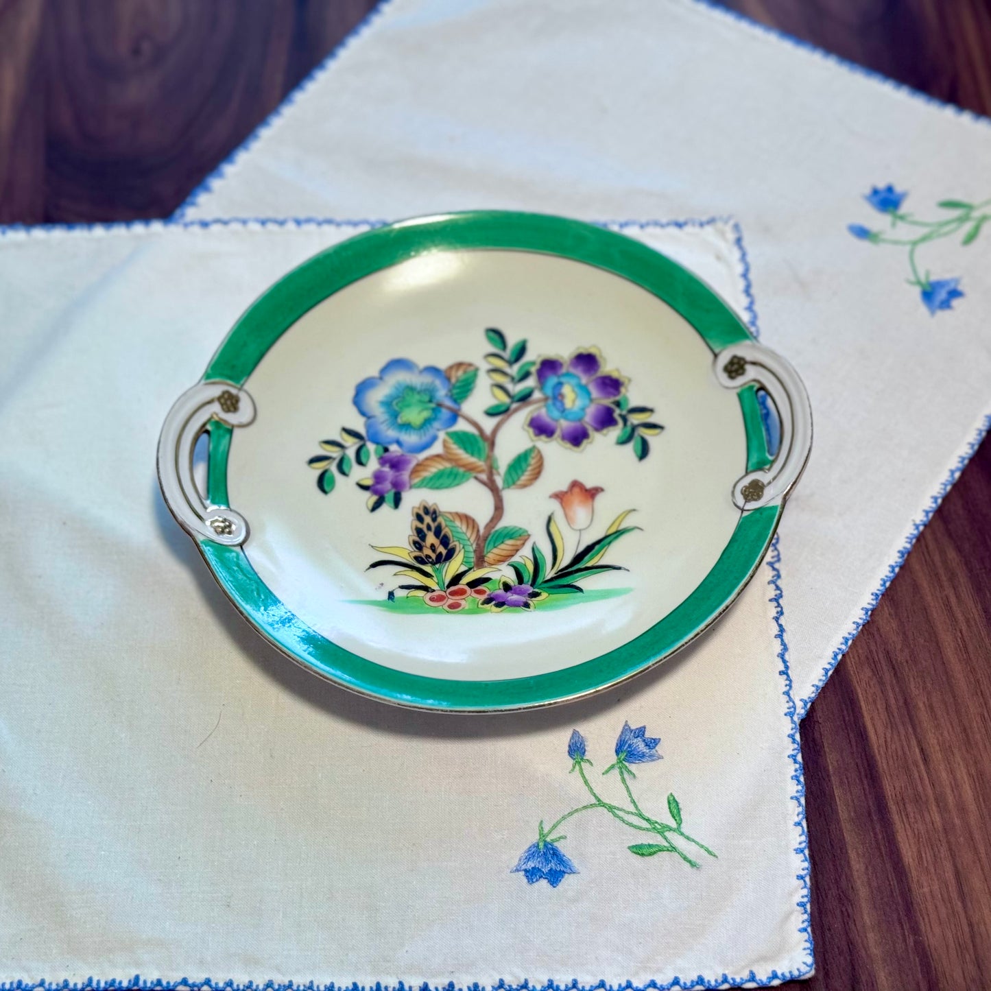 Noritake Hand-Painted Art Deco Lusterware Plate