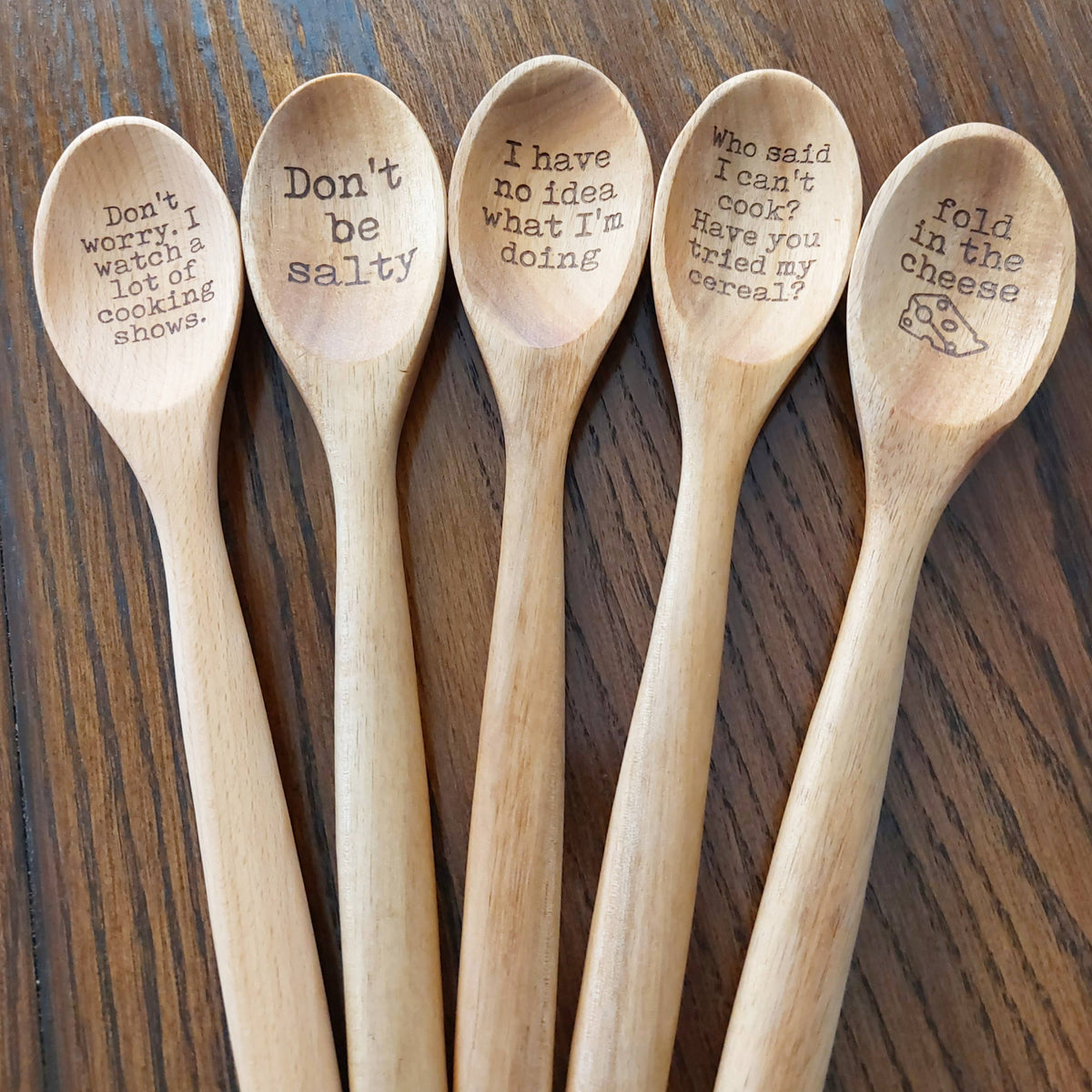 Get your Fat Pants Ready - Funny Laser engraved wooden Spoon