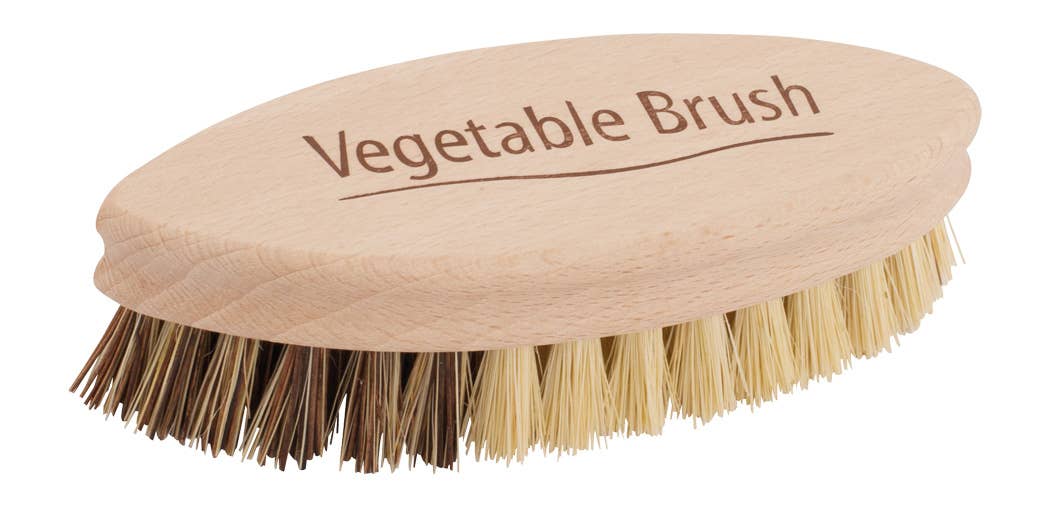 Redecker Vegetable Brush/ Natural / Plant Based Fibre Bristles Untreated Beechwood