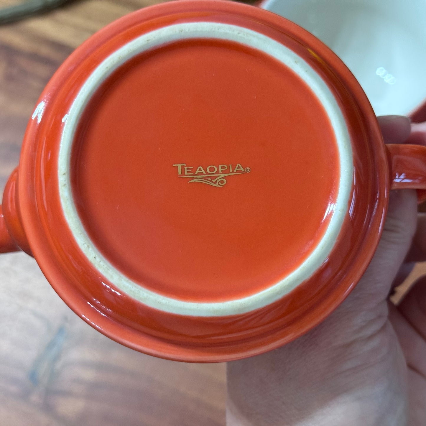 Teaopia Tea For One Orange Tea Set
