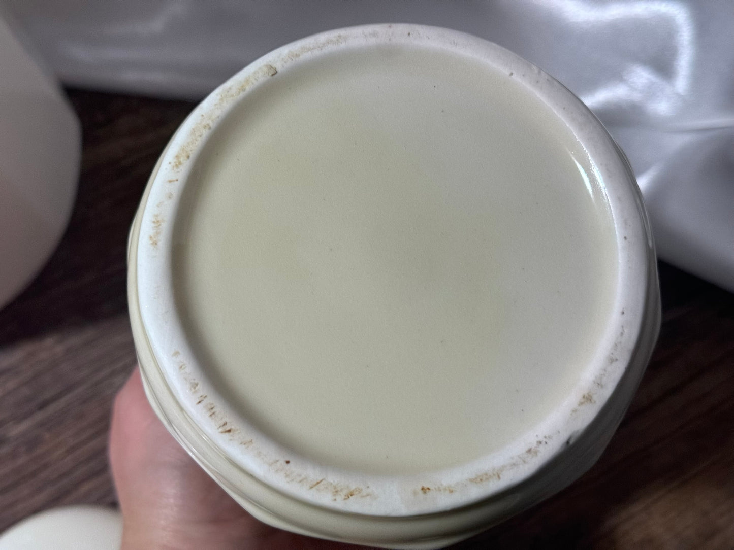 Vintage Cream Canisters with Garden Vegetables