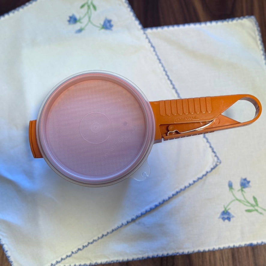 Orange/Clear Tupperware Flour Sifter/Container