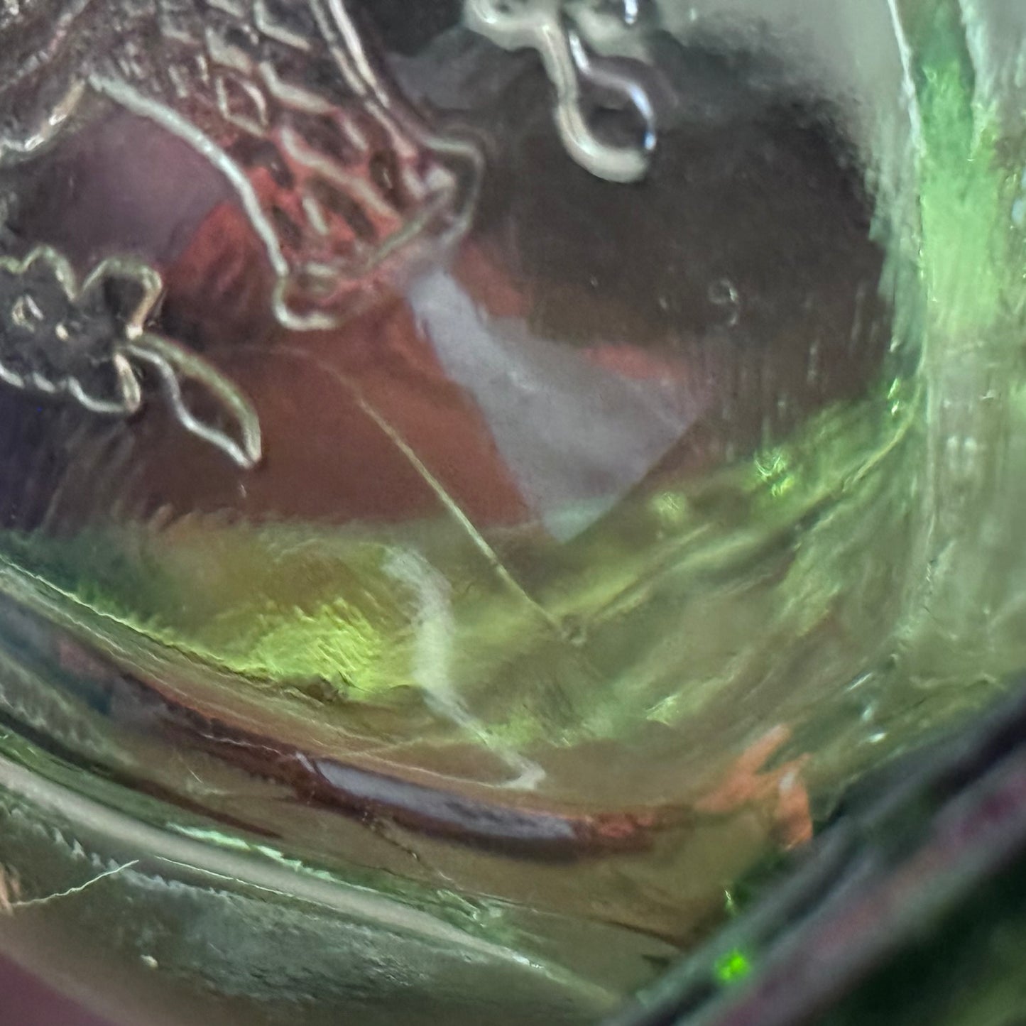 Indiana Green Glass Compote Dish