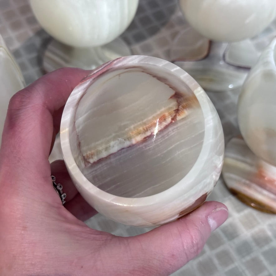 Onyx Alabaster Goblets