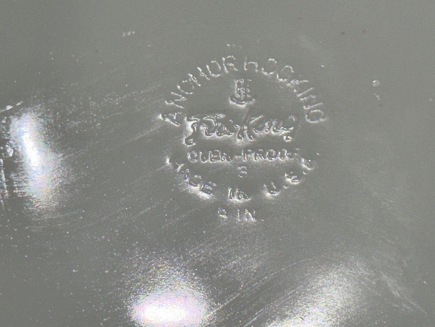 Anchor Hocking Fire-King 'Blue Cornflower' 429 9IN Handled Casserole Dish