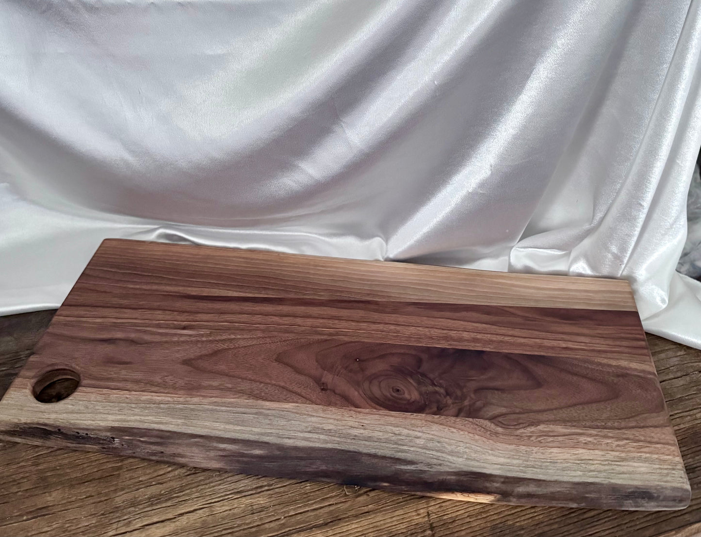 Large Live Edge Walnut Cutting Board