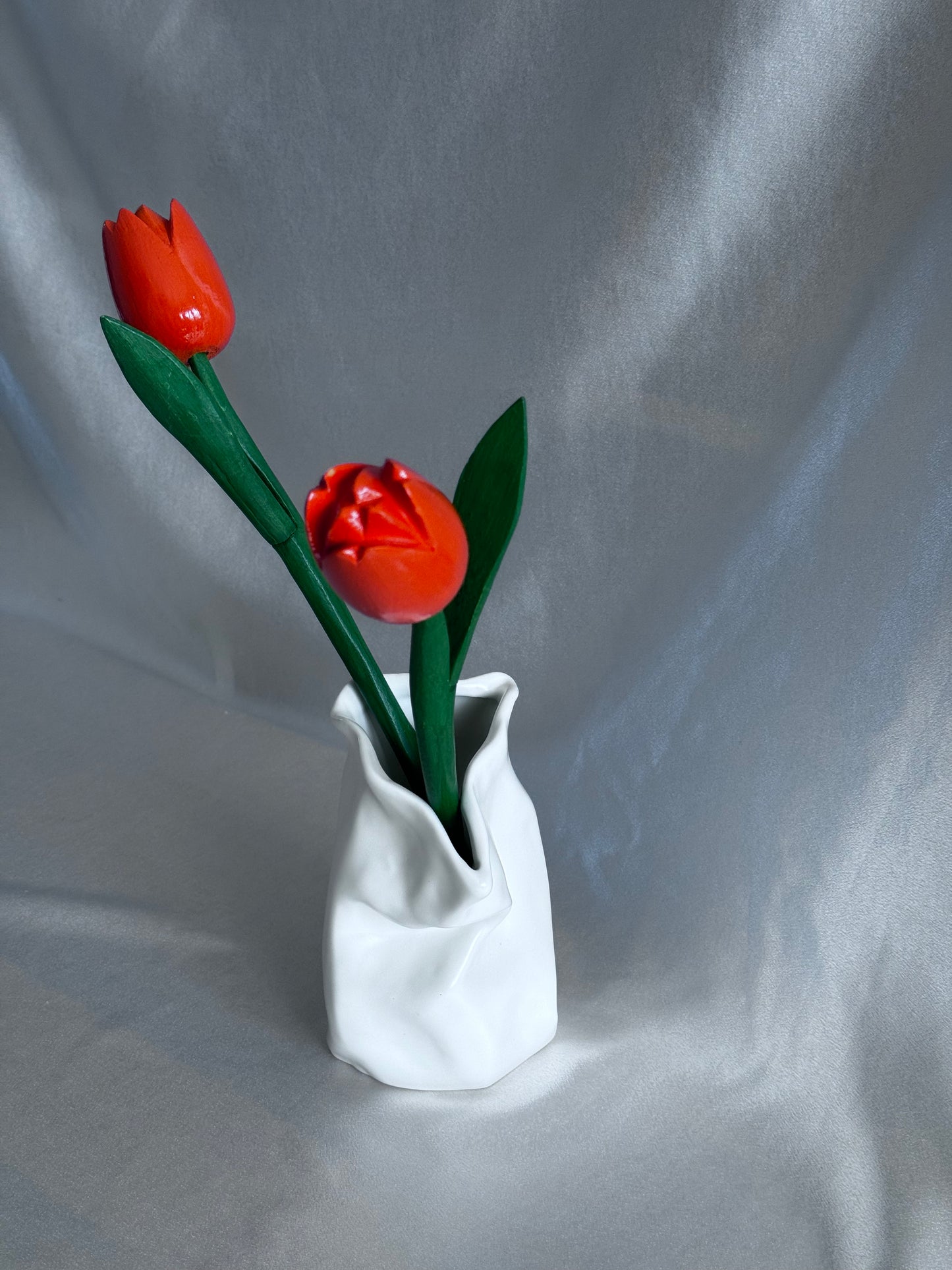 White Abstract Vase