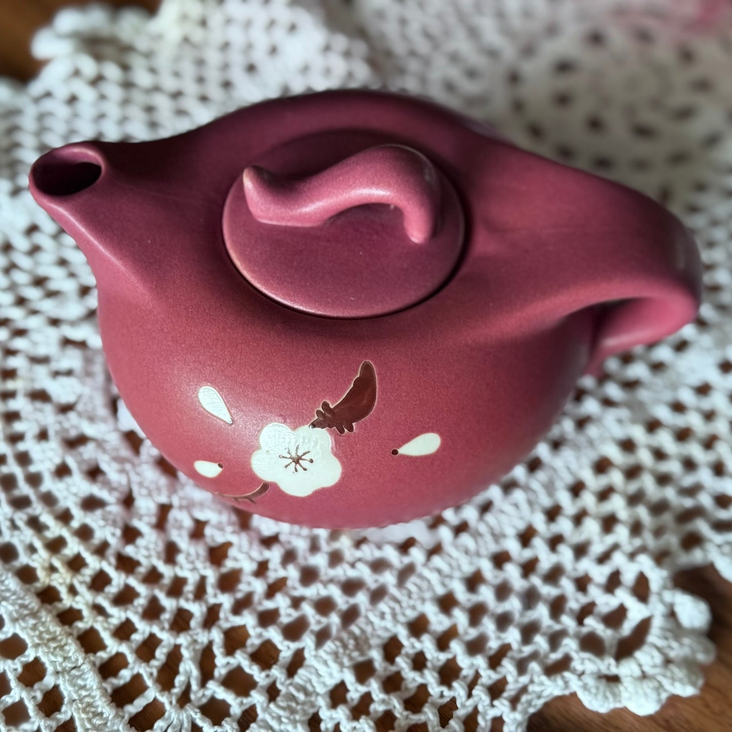 Pink/Purple Japanese Clay Teapot