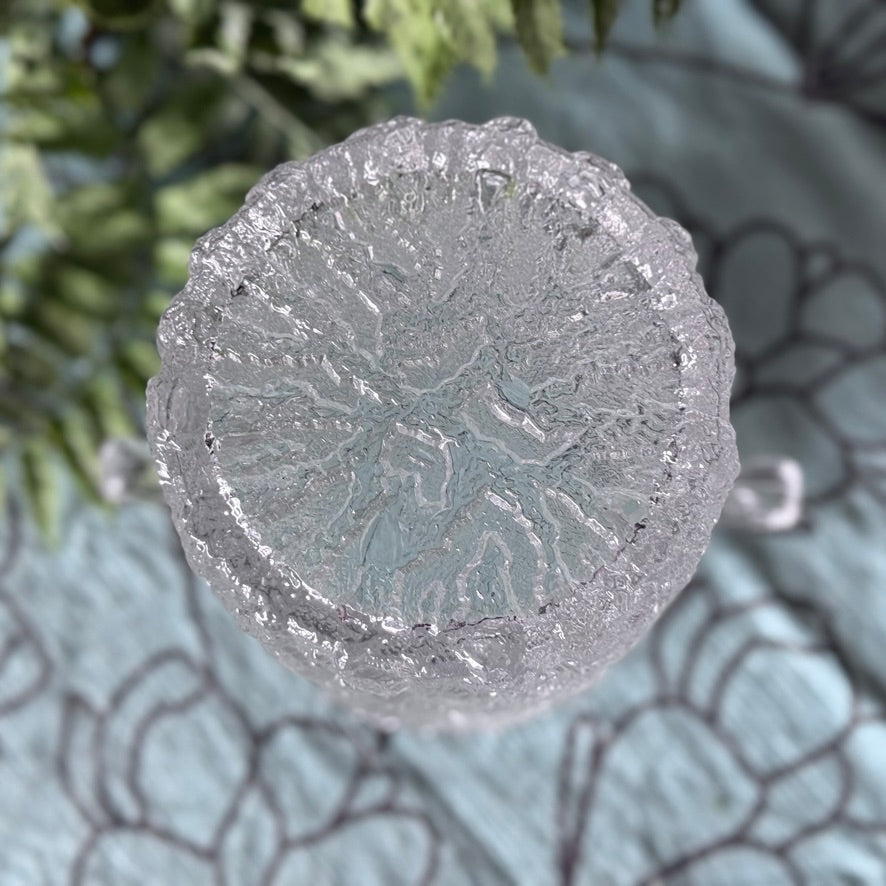 Scandinavian/Finnish Tree Bark Glass Ice Bucket