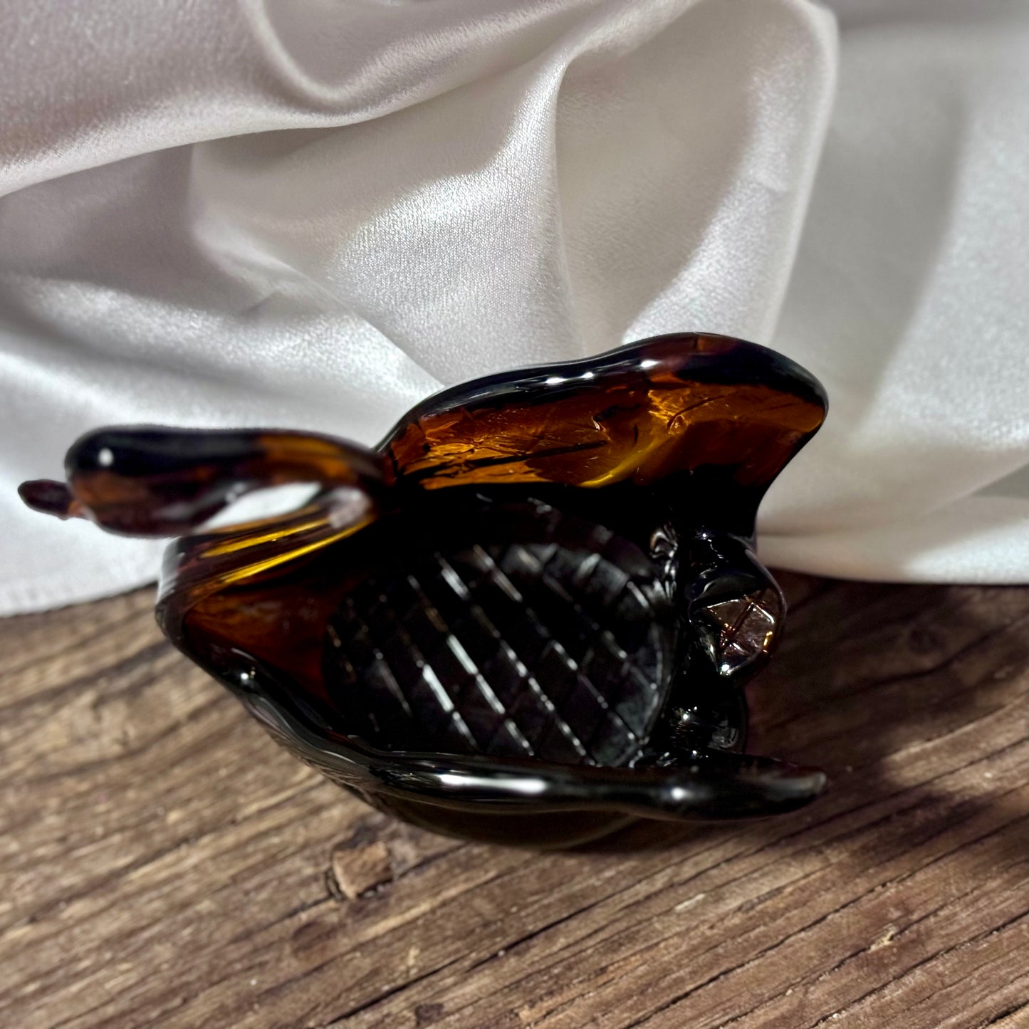 Viking Glass/Brown Glass Swan