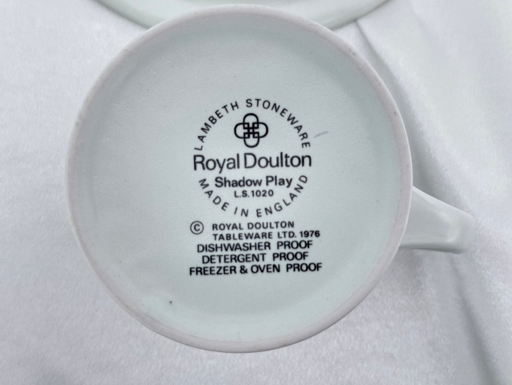Royal Doulton 'Shadow Play' Cup and Saucer